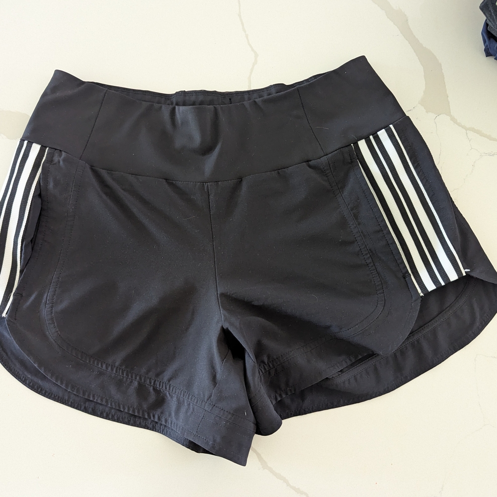 Athleta Ascender Side Stripe Athletic Shorts